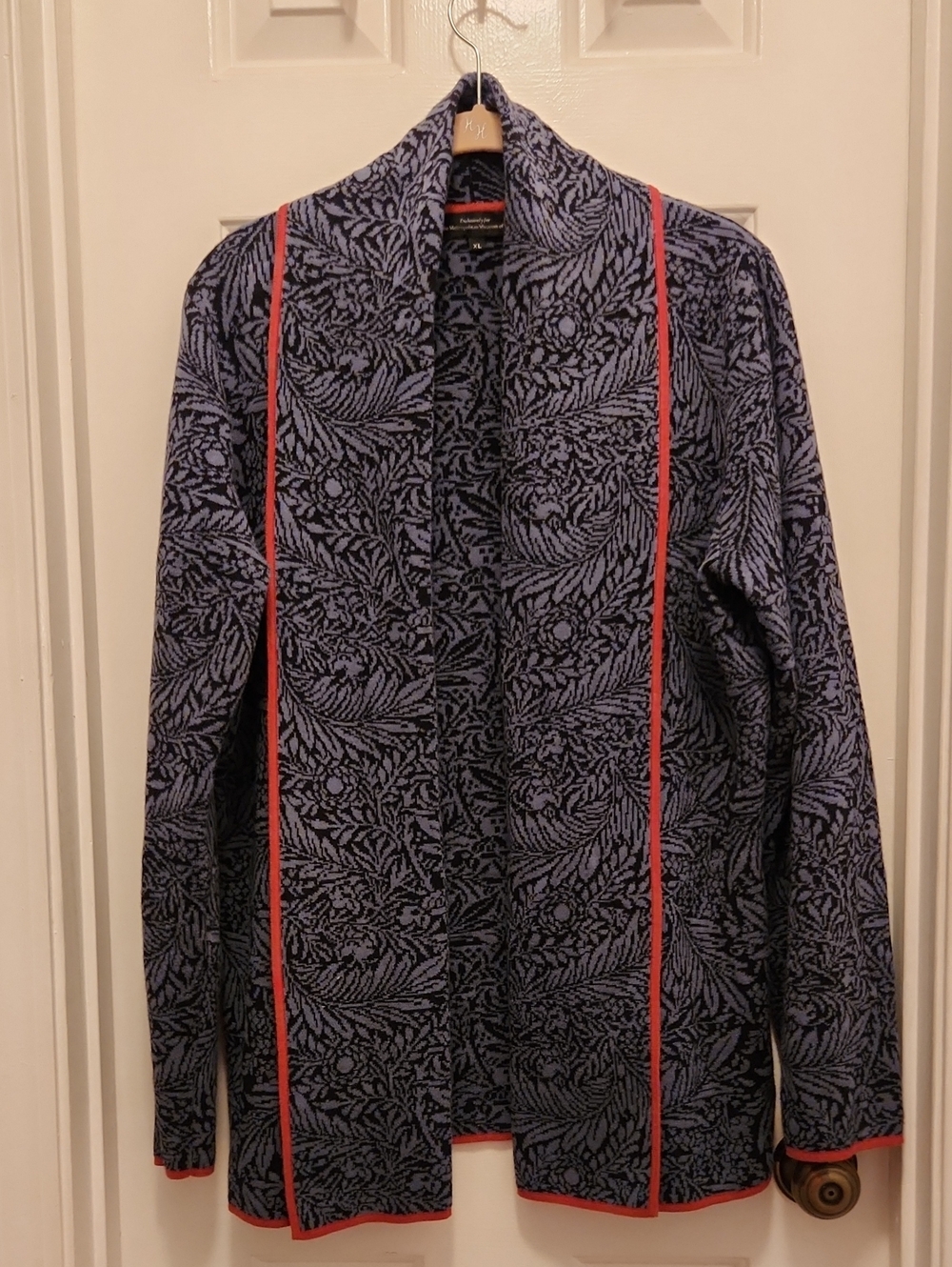 Limited Edition MoMA Shawl Front Cardigan - Size XL